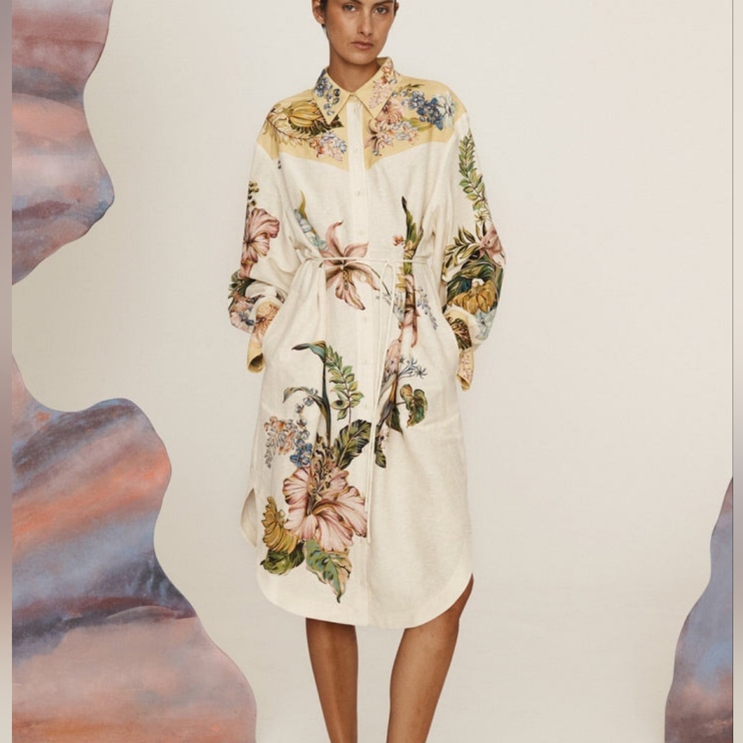 Alemais Oleander Shirtdress